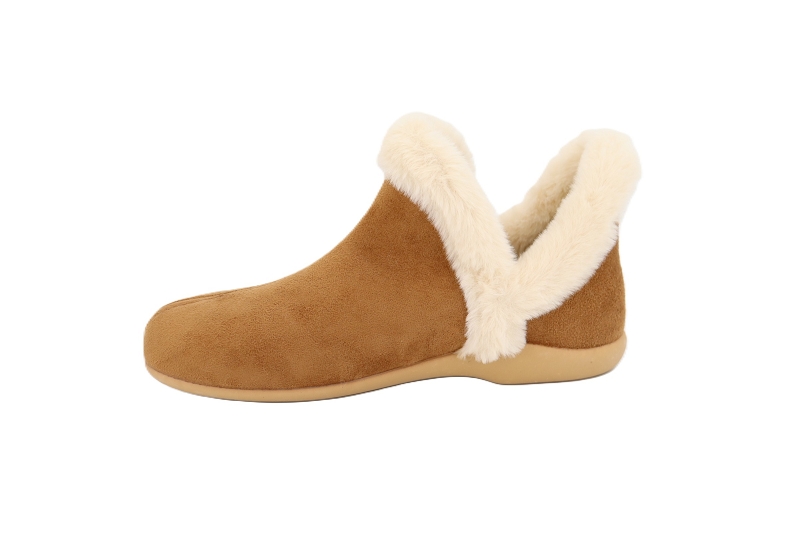 La bande a mich chaussons pantoufles daine marron7831302_3
