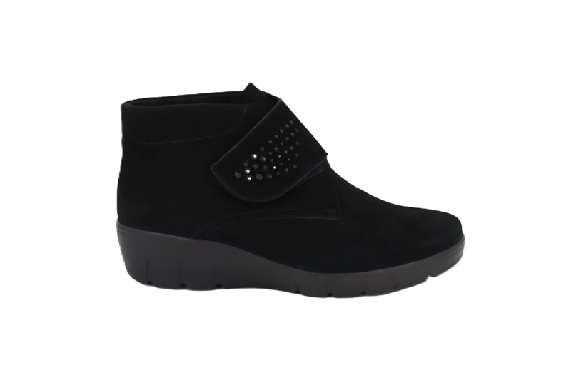 Semler boots et bottines voile noir