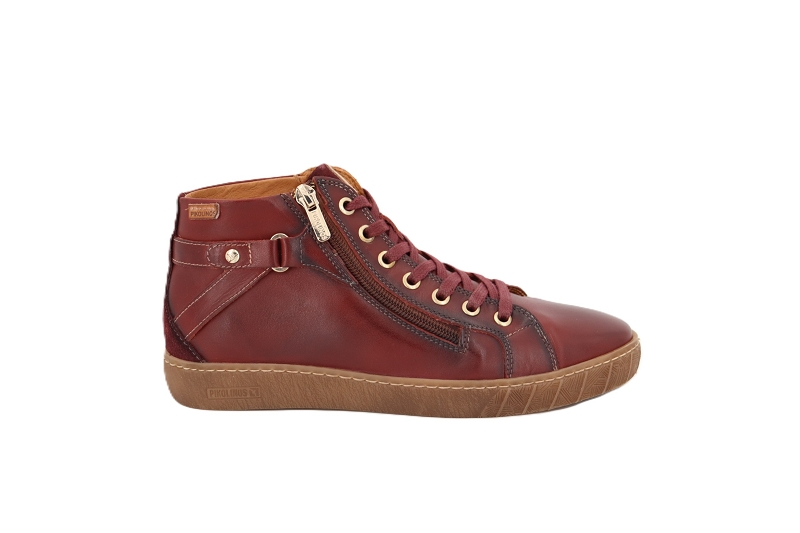 Pikolinos baskets montantes lanza bordeaux