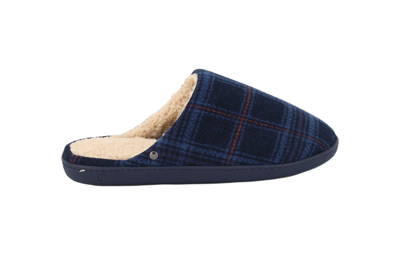 Isotoner chaussons pantoufles paulo bleu