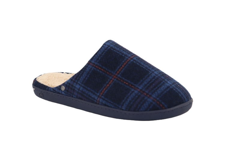 Isotoner chaussons pantoufles paulo bleu7844901_2