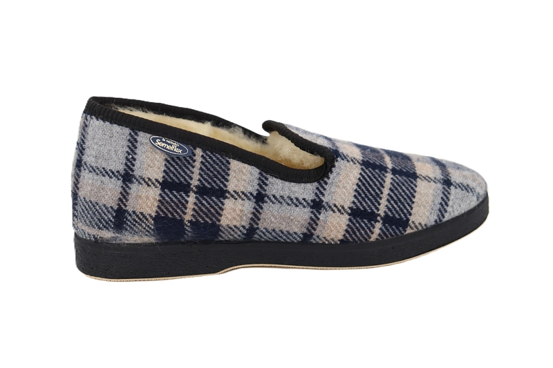 Semelflex chaussons pantoufles calocharles bleu