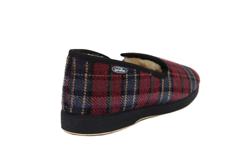 Semelflex chaussons pantoufles calojoel bordeaux7845101_4