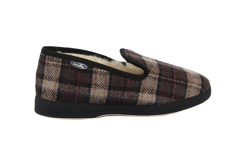 Semelflex chaussons pantoufles calojoel marron