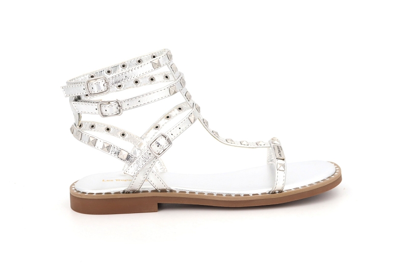 Les tropeziennes sandales nu pieds coralie argent
