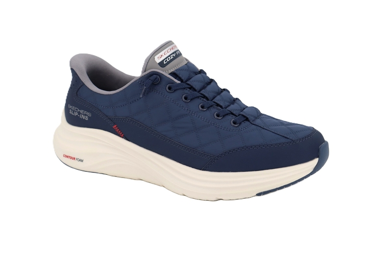 Skechers baskets contour faom cozy fit bleu7862301_2