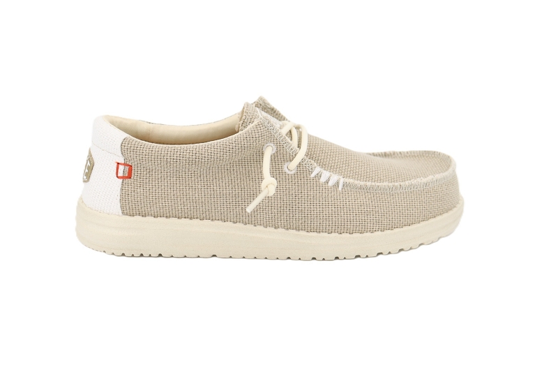 Hey dude mocassins wally braided beige