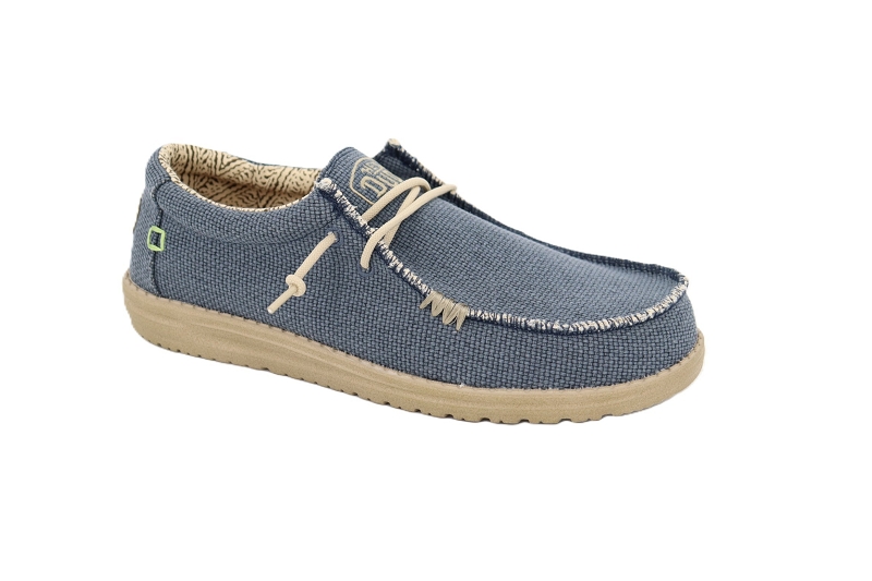 Hey dude mocassins wally braided bleu7862402_2
