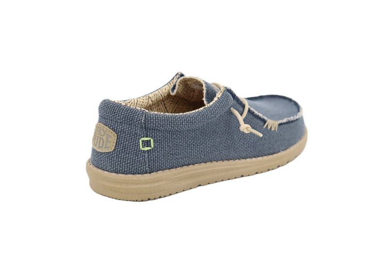 Hey dude mocassins wally braided bleu7862402_4