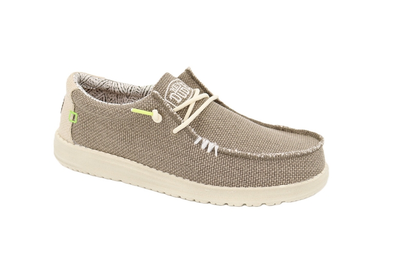 Hey dude mocassins wally braided marron7862403_2