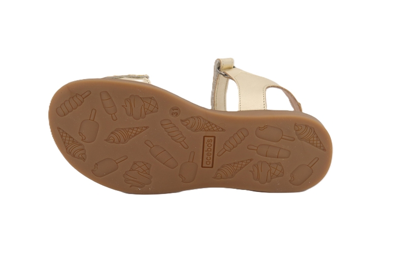 Acebos sandales nu pieds marguerite dore7871301_5