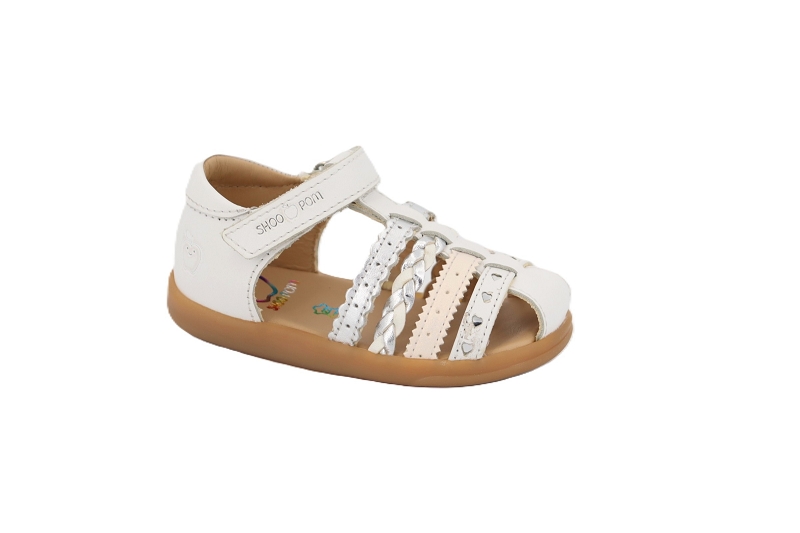 Shoo pom sandales nu pieds pika etnic blanc7872401_2