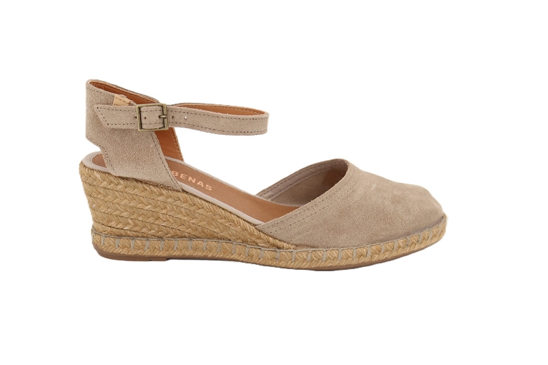 Verbenas chaussures espadrilles malena serraje beige