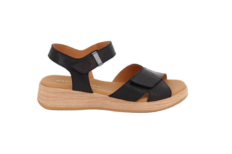Paula urban sandales nu pieds mayorque noir