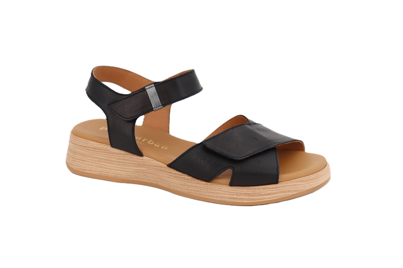 Paula urban sandales nu pieds mayorque noir7878901_2