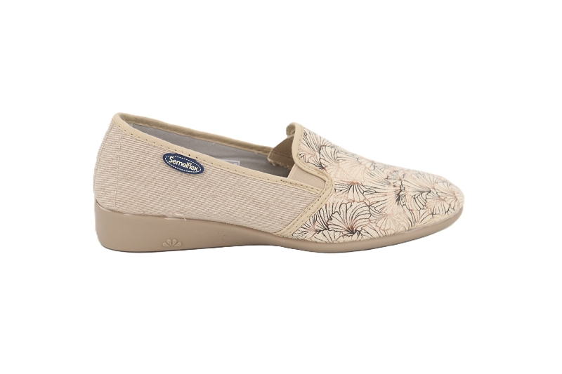Semelflex chaussons pantoufles marie chloe beige