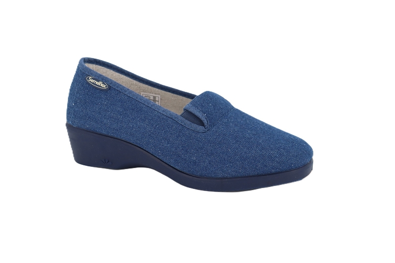 Semelflex chaussons pantoufles ginette bleu7880201_2