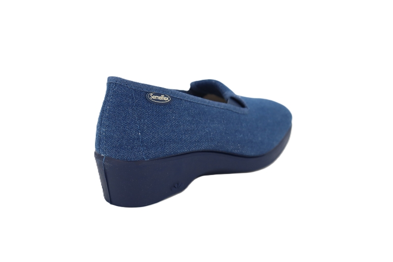 Semelflex chaussons pantoufles ginette bleu7880201_4