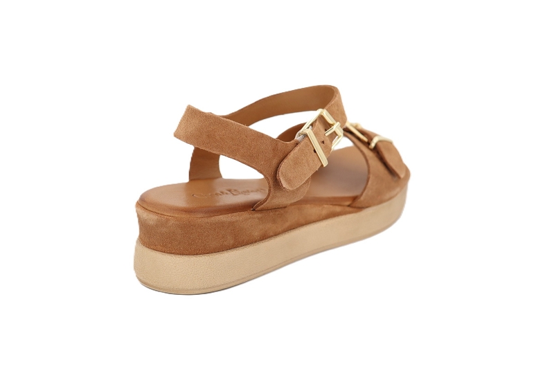 Coco abricot sandales nu pieds mallemort marron7883601_4