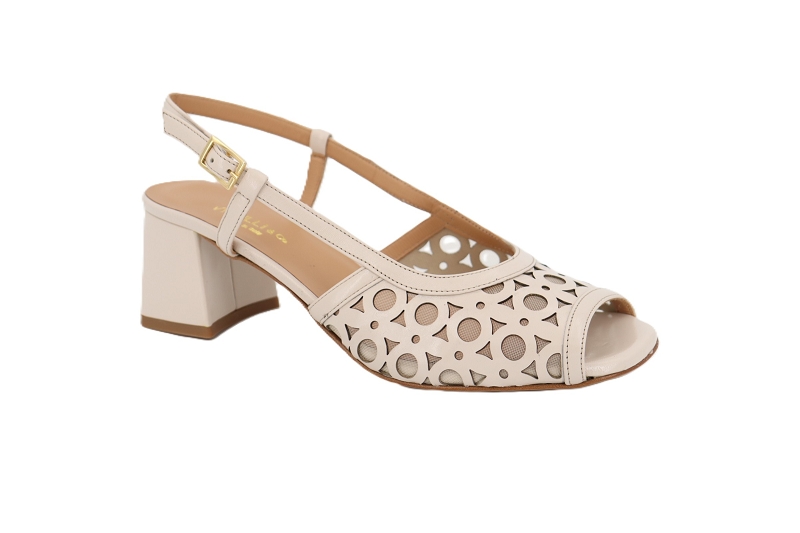 Vitulli escarpins ballet dentelle beige7888201_2