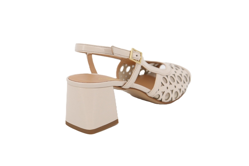 Vitulli escarpins ballet dentelle beige7888201_4