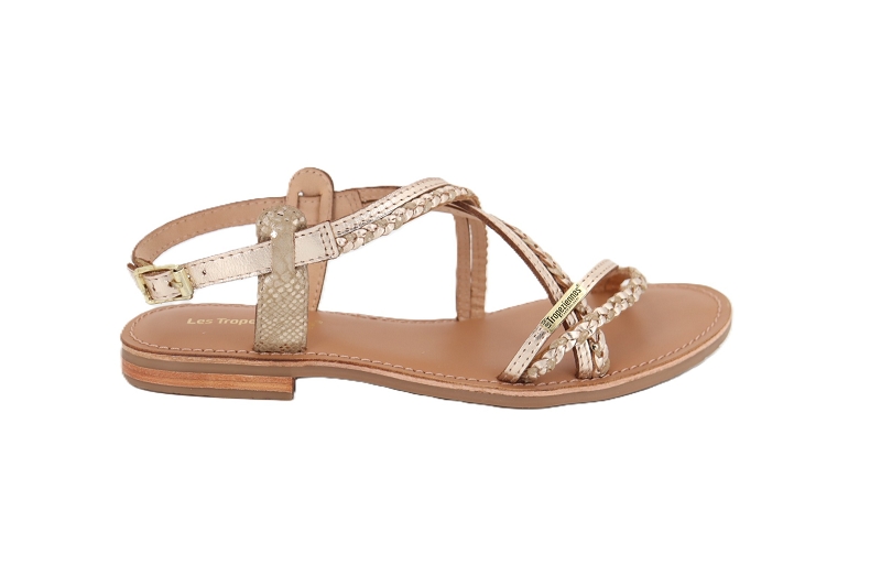 Les tropeziennes sandales nu pieds homongo dore