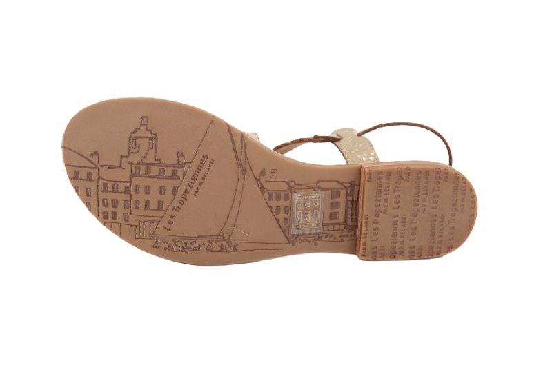 Les tropeziennes sandales nu pieds homongo dore7889601_5