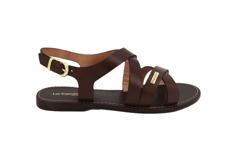 Les tropeziennes sandales nu pieds hagma marron