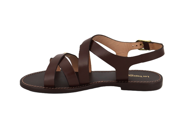 Les tropeziennes sandales nu pieds hagma marron7890201_3
