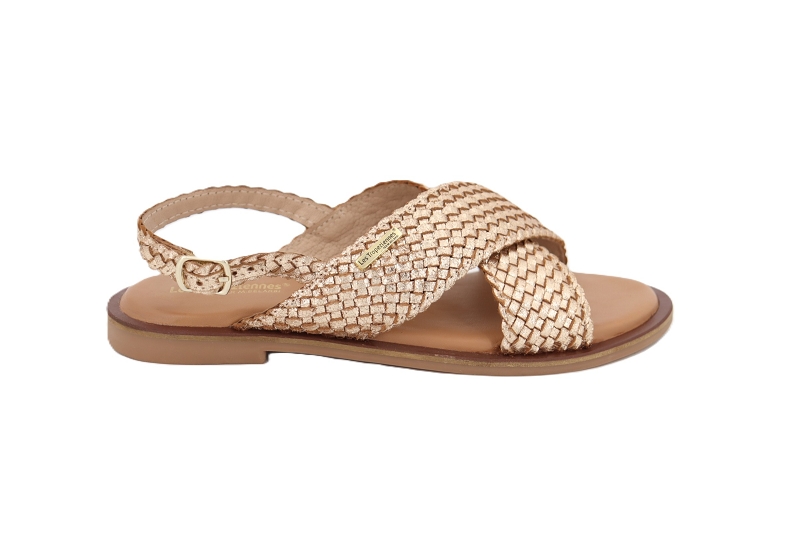 Les tropeziennes sandales nu pieds doa dore