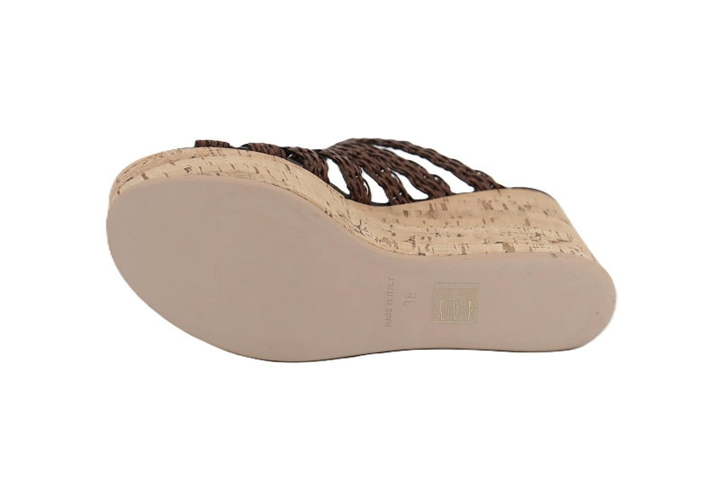 Gianmarco mules et sabots raffia mule marron7891101_5