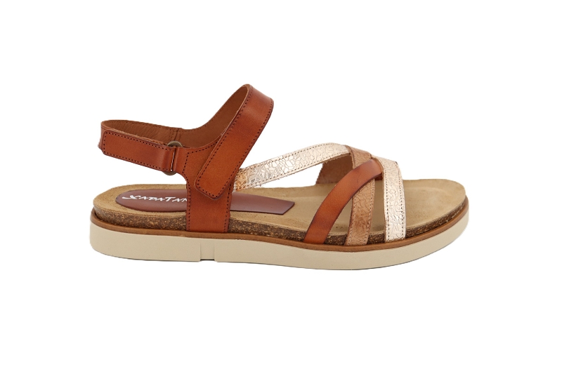 Xapatan sandales nu pieds ceres marron