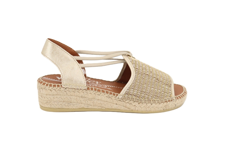 Maison de lespadrille chaussures espadrilles bayone dore