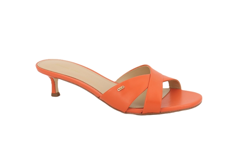 Michael kors mules et sabots cassidy kitten sandal orange7896201_2
