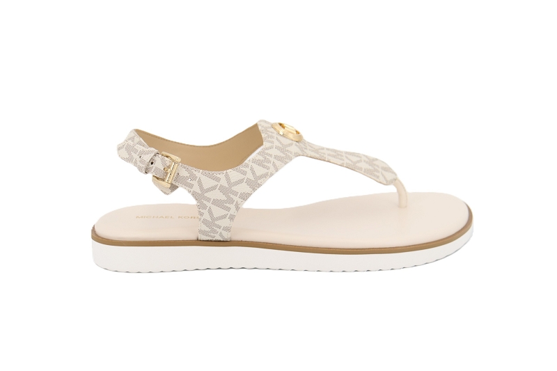Michael kors sandales nu pieds val thong sandal beige
