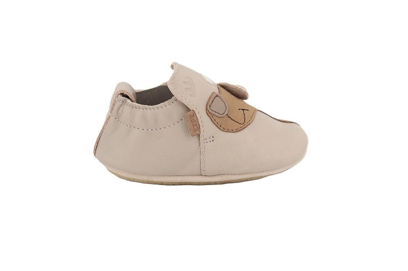 Easy peasy chaussons pantoufles chien beige