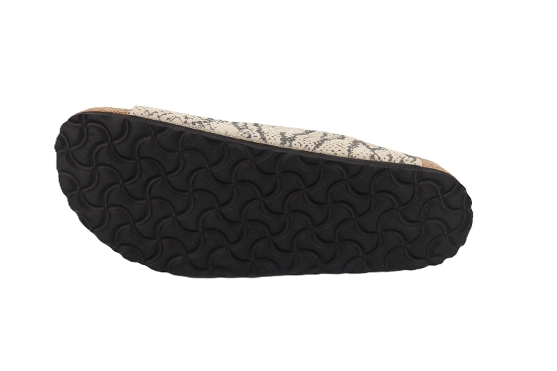 Birkenstock mules et sabots arizona suede print snake gris7902201_5