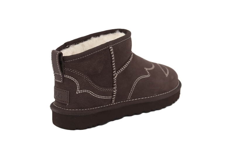 Ugg boots et bottines classic ultra mini western marron7903701_4