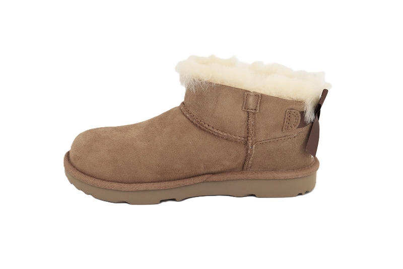 Ugg boots et bottines classic ultra mini bailey bow marron7904501_3