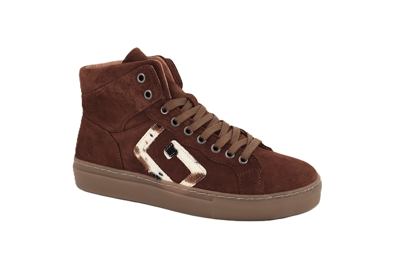 Geannette et les filles baskets montantes clichy marron7906101_2