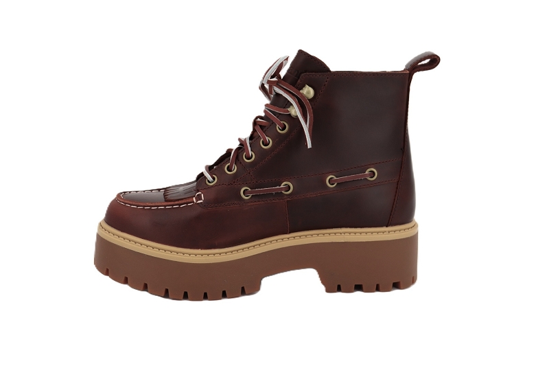 Timberland boots et bottines stone street mid lace bordeaux7907001_3