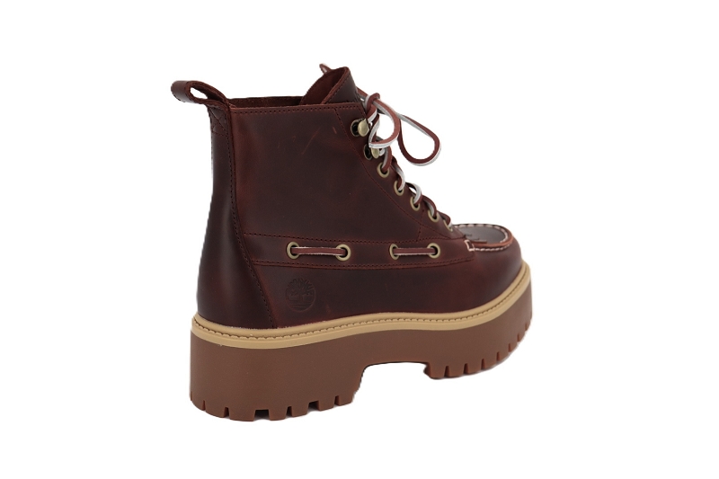 Timberland boots et bottines stone street mid lace bordeaux7907001_4