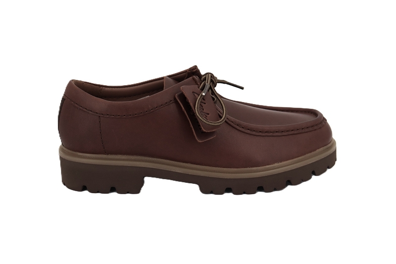 Clarks derbies cleyhill seam marron