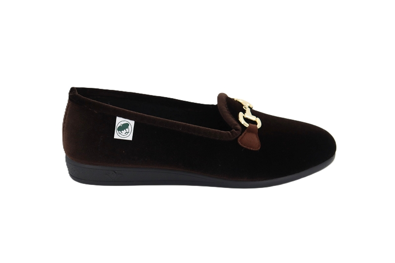 La bande a mich chaussons pantoufles apec marron