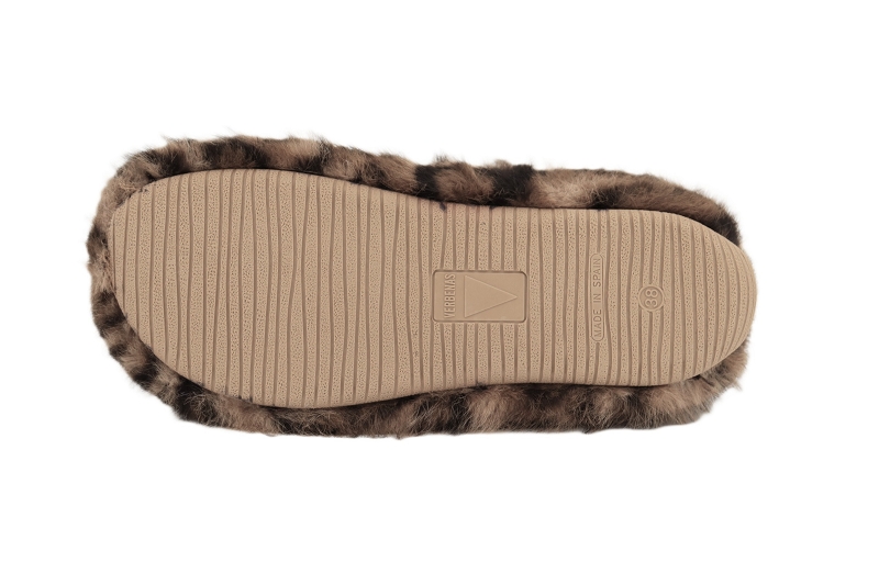 Verbenas chaussons pantoufles york feline beige7924201_5