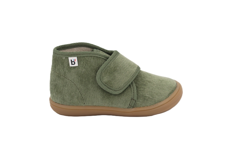 Bellamy pant chaussons pantoufles pierre velours vert