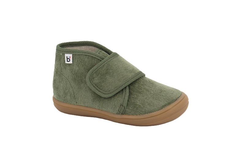Bellamy pant chaussons pantoufles pierre velours vert7925301_2