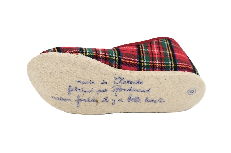 Rondinaud chaussons pantoufles calais rouge7928401_5