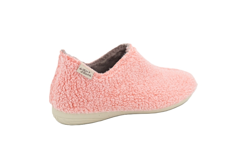 Maison de lespadrille chaussons pantoufles doudou rose7934401_4