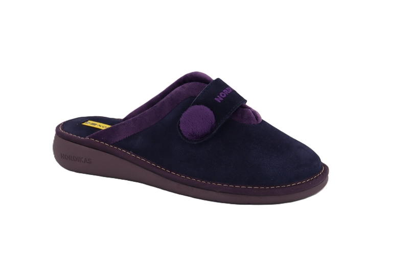 Nordikas chaussons pantoufles bera top bleu7946101_2